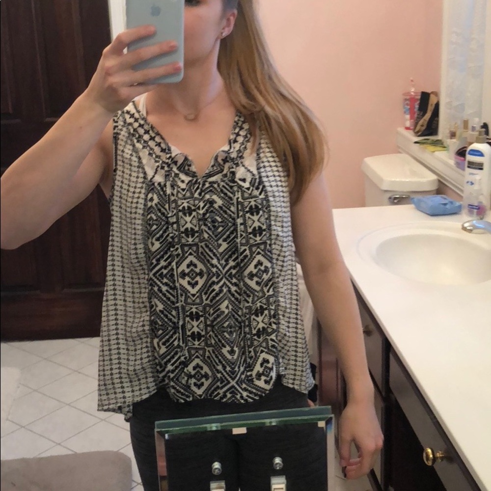 Patterned Tank Top